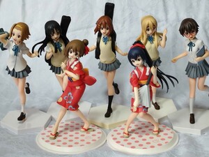  бесплатная доставка K-On!! extra фигурка Akiyama Mio Tainaka Ritsu Kotobuki Tsumugi подлинный кастрюля мир + DX фигурка ~ концерт собрание!~ Hirasawa Yui Nakano Azusa все 7 body комплект 