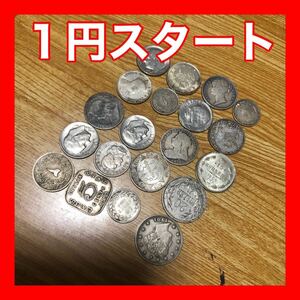  foreign coin old coin coin coin secondhand goods old thing Vintage old tool through . money collection 