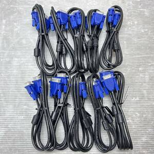 * unused goods *VGA cable 10ps.@ set sale length 1.5m blue male - male /D-Sub15 pin / display cable / monitor 