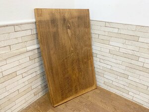 天然木 一枚板 チーク材 長さ103cm 厚み4cm 木製 棚板 看板 天板 テーブル DIY素材 インテリア 木材