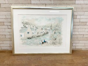 Art hand Auction Urbain Huchet Painting Laundry in an Aventador J-42 Lithograph Fine Art Framed Interior 21/35 Autographed Popular Artist Print, Artwork, Prints, Lithography, Lithograph