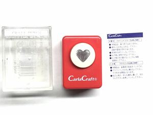 クラフトパンチ ハート　赤レッド　Craft CARLカール　紙専用型抜きパンチ