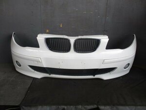 【検査済】 H19年 BMW 1シリーズ GH-UF18 フロントバンパー 白 300 [ZNo:05002832]