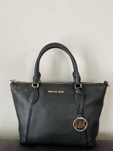  super-beauty goods Michael Kors leather black bag 