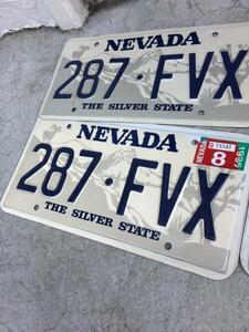  America number plate the truth thing *nebada.*MADE IN USA*NEVADA*THE SILVER STATE* rom and rear (before and after) 2 pieces set 