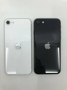 1円～ Apple iPhone SE 第２世代 64GB MHGQ3J/A 白 ホワイト Simフリー MX9R2J/A 黒 ブラック Simロックあり docomo 中古本体 ２台セット