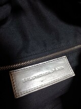 バレンシアガ BALENCIAGA ボストンバッグ シルバー_画像8