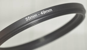 55-49mm step down ring new goods.