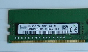 ★ デスクトップ用 SK hynix 8GB 2Rx8 PC4-2133P-EE0-11 中古動作品 ★N0518