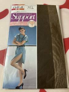 サポートパンティストッキング パンティ部 おしゃれなパターン コークブラウン support panty stocking パンスト 