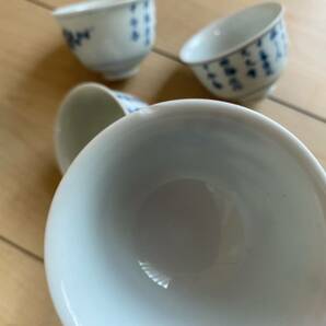 大明成化年製 染付 茶器 煎茶碗 の画像9