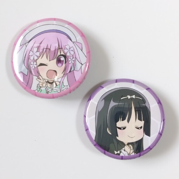 ハンドレッド■サクラ&カレン■缶バッジ■霧島サクラ/如月カレン とらのあな 特典