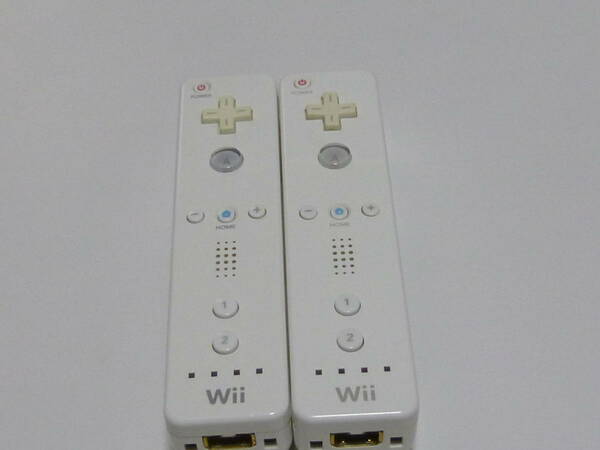 R009【送料無料 即日発送 動作確認済】Wii リモコン2個セット 任天堂 純正 RVL-003 シロ　白　ホワイト　 コントローラー