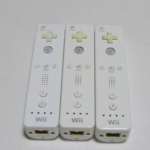 R023【送料無料 即日発送 動作確認済】Wii リモコン3個セット 任天堂 純正 RVL-003 コントローラー　