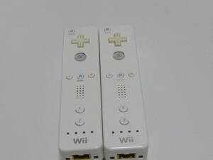R023【送料無料 即日発送 動作確認済】Wii リモコン2個セット 任天堂 純正 RVL-003 シロ　白　ホワイト　 コントローラー