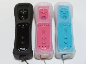 R088[ free shipping same day shipping operation verification settled ]Wii motion plus strap remote control built-in nintendo original RVL-036 black blue pink 