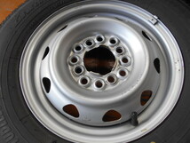 ET5274 鉄ホイール トーヨー ガリット G5 145/80R12 4本セット バリ山 4.00B 100 110 114.3 2019年製 スタッドレス_画像2