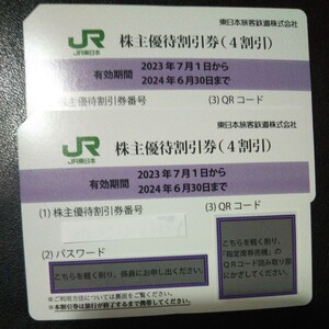 JR東日本株主優待割引券(４割引)２枚 送料無料 その①