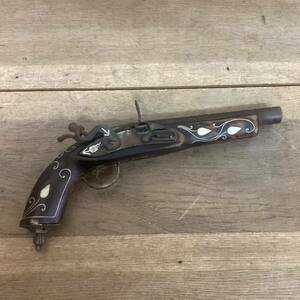  ornamental gun antique replica gun flint lock piste ru model gun Yupack 80 size shipping Hyogo departure 