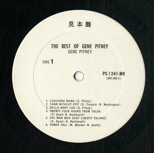 A00511526/LP/ジーン・ピットニー「The Best of Gene Pitney (1965年・PS-1241-MR・ロックンロール)」