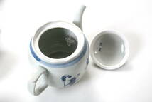 有田焼 煎茶道具 セット 茶櫃 急須 茶碗 備前 夢彩磁器 漆器 茶器 未使用 保管品 _画像4