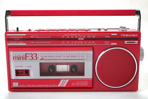 TOSHIBA radio-cassette RT-F33 FM AM RADIO CASSETTE RECORDER miniF33 Toshiba 