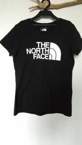 美品 THE NORTH FACE★ロゴ 半袖Tシャツ 黒★ザ ノースフェイス レディース M