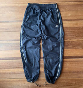 00s Y2K adidas nylon pants black draw code 