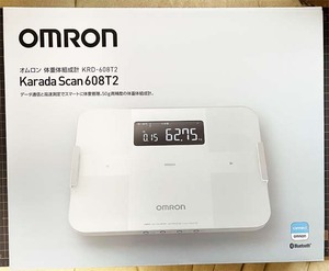  не использовался, нераспечатанный OMRON Omron Karada Scan 608T2kalada скан масса измеритель состава тела KRD-608T2-W( белый ) #Bluetooth # весы # смартфон 