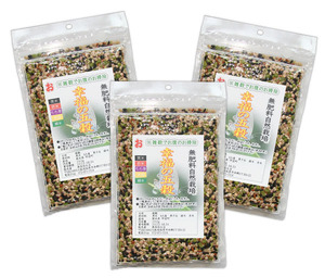  nature cultivation . luck. ..(200g)X3* less pesticide * less fertilizer * own . taking * black rice * red rice * green rice * mochi mugi * green large legume * nutrition abundance . cereals . superbly Blend (*^^*)