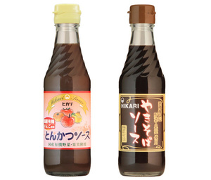 国産 有機野菜・果実使用 とんかつソース(250ml)&やきそばソース(290g)★無添加・無化学調味料・無人工甘味料★原料にこだり★万能調味料！