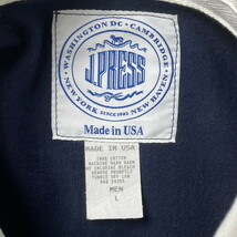 90年代 USA製 J.PRESS 長袖 ラガーシャツ メンズL_画像5