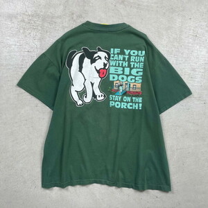 90年代 USA製 BIG DOGS ビッグドッグス アニマル プリントTシャツ メンズ2XL