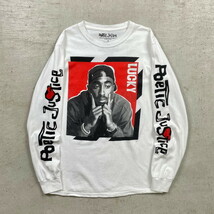 POETIC JUSTICE 2PAC ポエティックジャスティス 2パック ムービーロングTシャツ ロンT ラップT メンズS_画像1