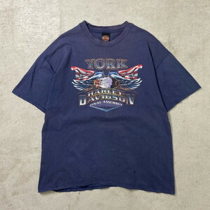 90年代 USA製 Harley-Davidson YORK 1999 両面プリントTシャツ メンズXXL