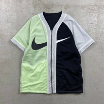 NIKE ナイキ リバーシブル ベースボールシャツ スウェットシャツ メンズL_画像1