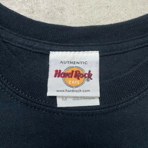 90年代 HARD ROCK CAFE MYRTLE BEACH フロッキープリントTシャツ メンズM_画像4