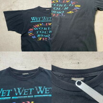 80年代 WET WET WET ウェット ウェット ウェット バンドTシャツ バンT ツアー Back the River メンズXL相当_画像4