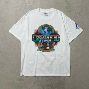 90年代 EARTH DAY 地球の日 プリントTシャツ メンズL