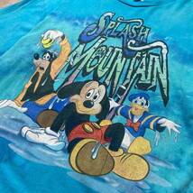 00年代 Disney ディズニー スプラッシュマウンテン アトラクション タイダイ キャラクタープリントTシャツ メンズ2XL_画像2