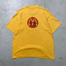 90年代 Mcdonald's マクドナルド アドバタイジング プリントTシャツ Smile and Say メンズXL相当_画像6