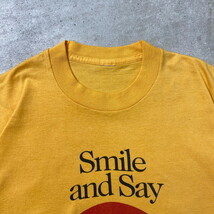 90年代 Mcdonald's マクドナルド アドバタイジング プリントTシャツ Smile and Say メンズXL相当_画像3