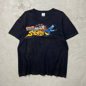 ナルト疾風伝 ナルティメットストーム4 キャラクター ゲーム プリントTシャツ メンズL