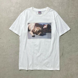 00年代 UNKNOWN 愛犬 ドッグ 犬 フォトプリントTシャツ メンズS