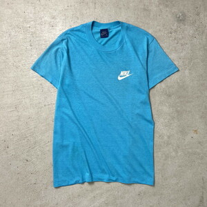 80年代 USA製 紺タグ NIKE ナイキ ワンポイントロゴプリント Tシャツ メンズS相当