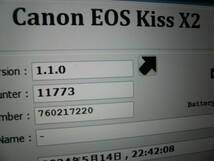 CANON EOS Kiss X2+レンズ2本(80+300mm)の中古品 (11773ショット) 全て揃って届いたらすぐに使えます_画像5