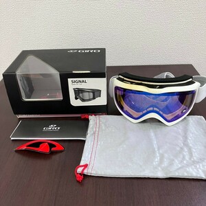 AS101NE タグ付き未使用品 GIRO ジロ ゴーグル スキー スノボ ウィンタースポーツ アウトドア 雪山 冬 ホワイト×グレー SIGNAL 箱付き