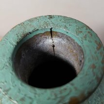 花瓶　青銅製　花器　壺　金属工芸　花入れ　レトロ　土器　アンティーク　和風　【60r1】_画像6