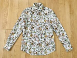 【美品】HIGHSTREET★花柄ホリゾンカラーシャツ★★S