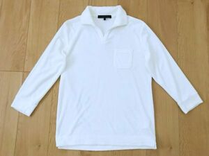 [ superior article ] design Works *. minute height * pie ru ground pull over shirt * white *S